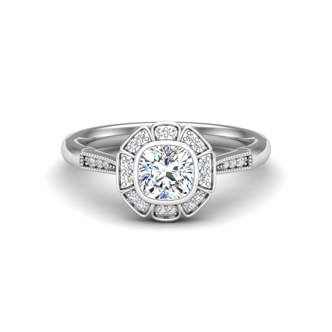 Kaylani Halo Engagement Ring